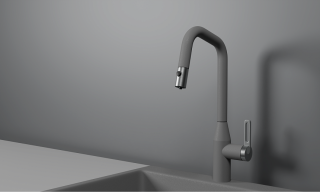 Смеситель для кухни Granula 8171, АЛЮМИНИУМ Алюминиум